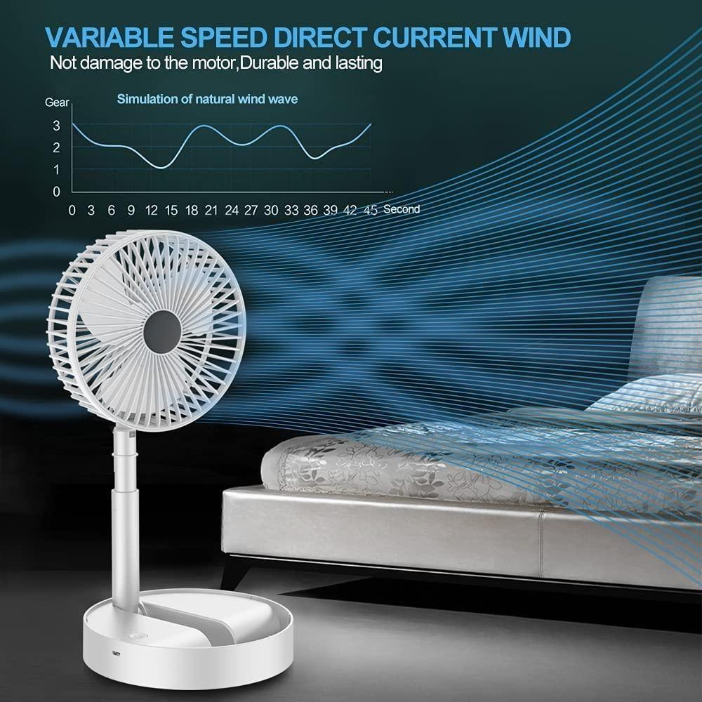Adjustable Height Rechargeable Standing Fan