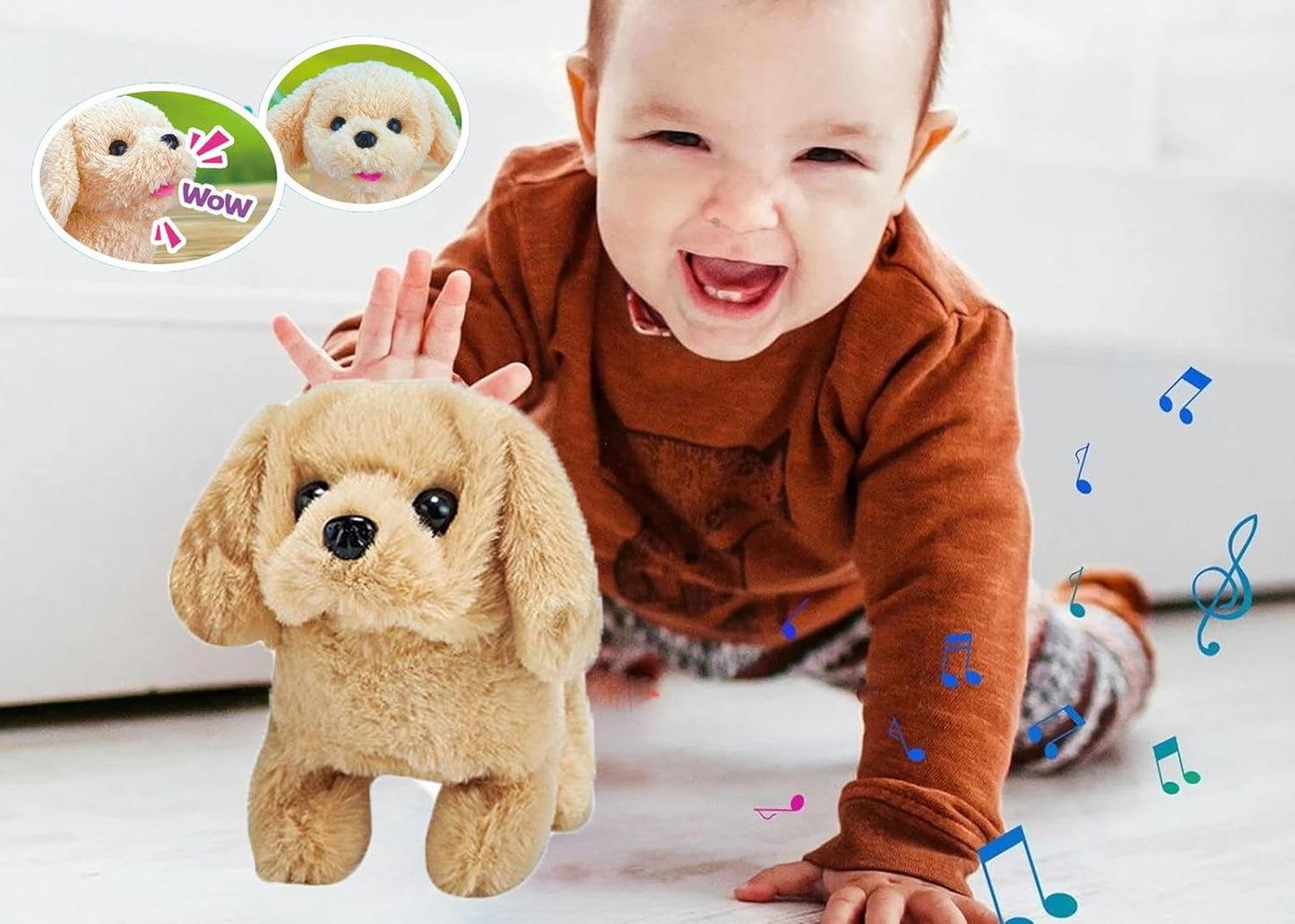 Interactive Plush Puppy Toy