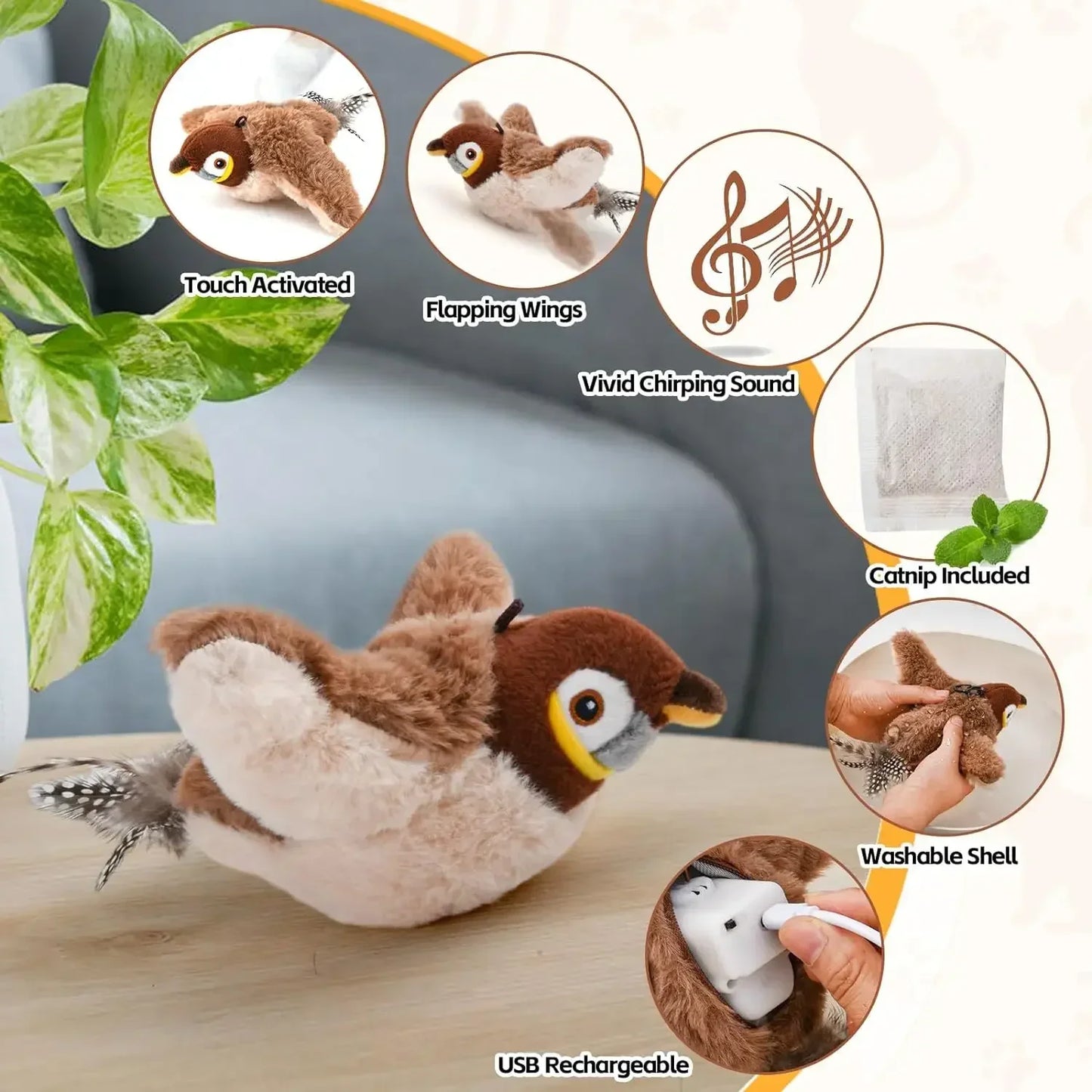 Flappy Chase Interactive Pet Toy