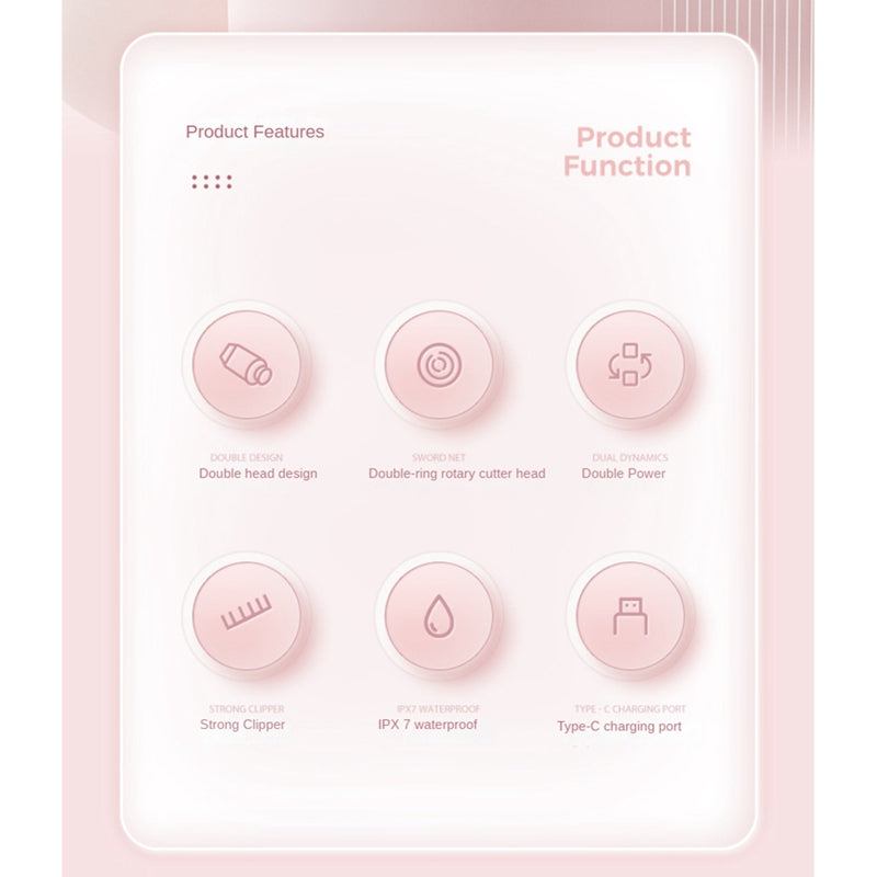 Dual Head Electric Shaver for Women